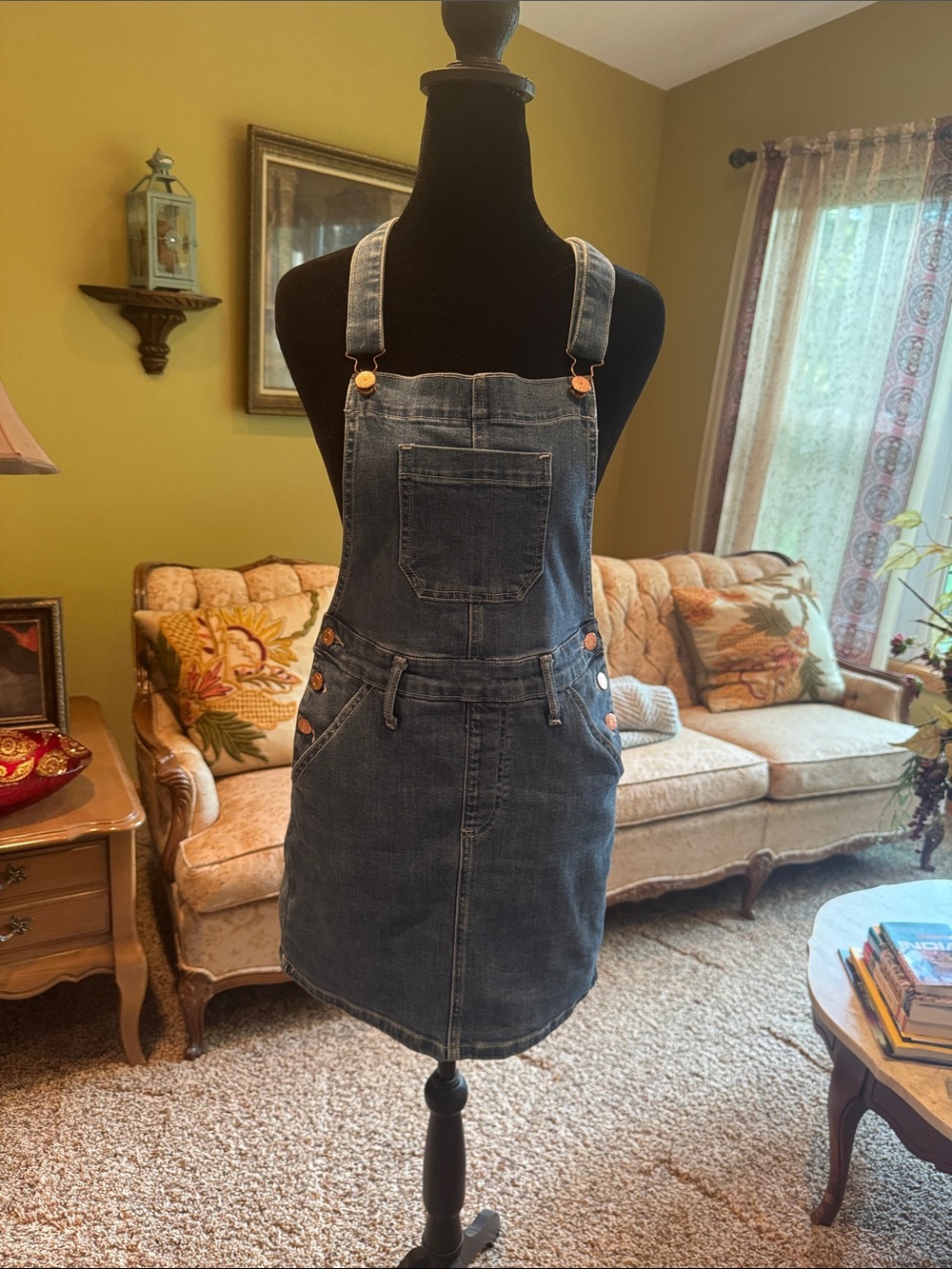 Guess Denim Overall Skirt